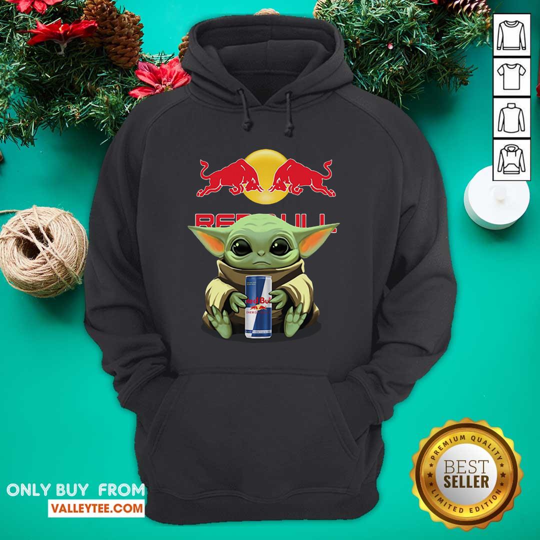 Beautiful Baby Yoda Hugs Red Bull Shirt - Image 2