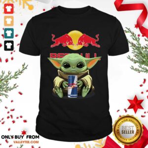 Beautiful Baby Yoda Hugs Red Bull Shirt