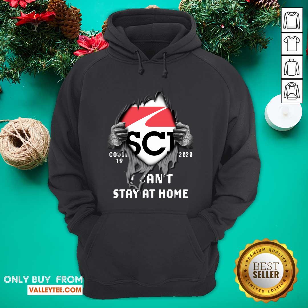 Cool Blood Inside Me SCI Technology 2020 I Cant Stay At Home Shirt - Image 4