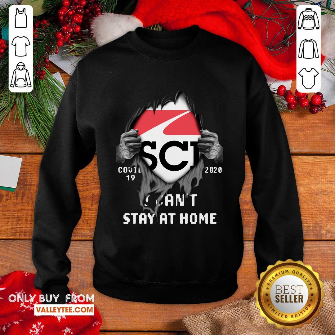 Cool Blood Inside Me SCI Technology 2020 I Cant Stay At Home Shirt - Image 3