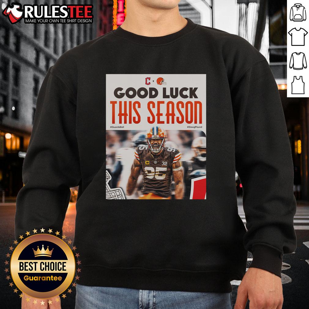 Good Cleveland Browns Good Luck This Season T-Shirt - Image 5