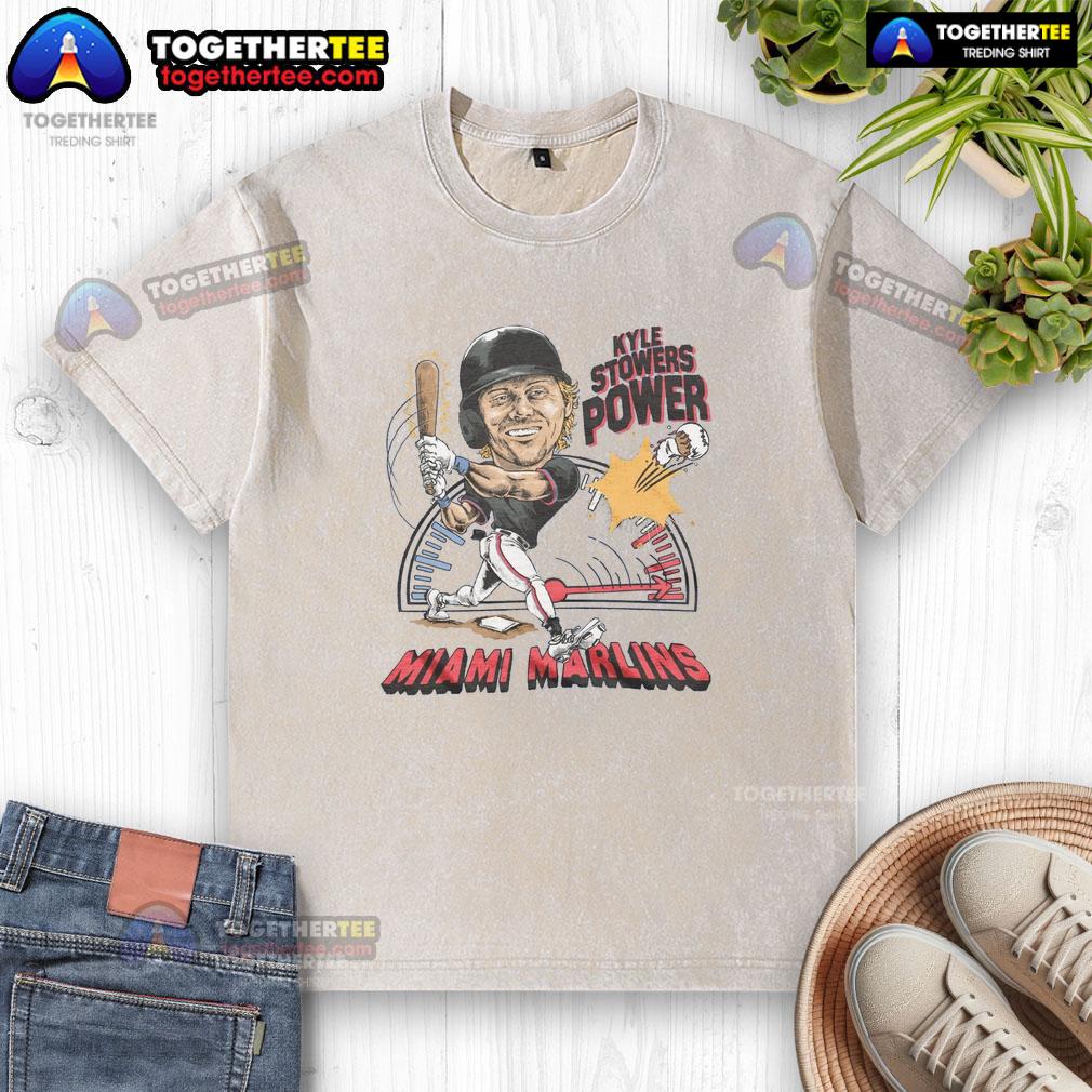 Nice Marlins Kyle Stowers Power T-Shirt - Image 6