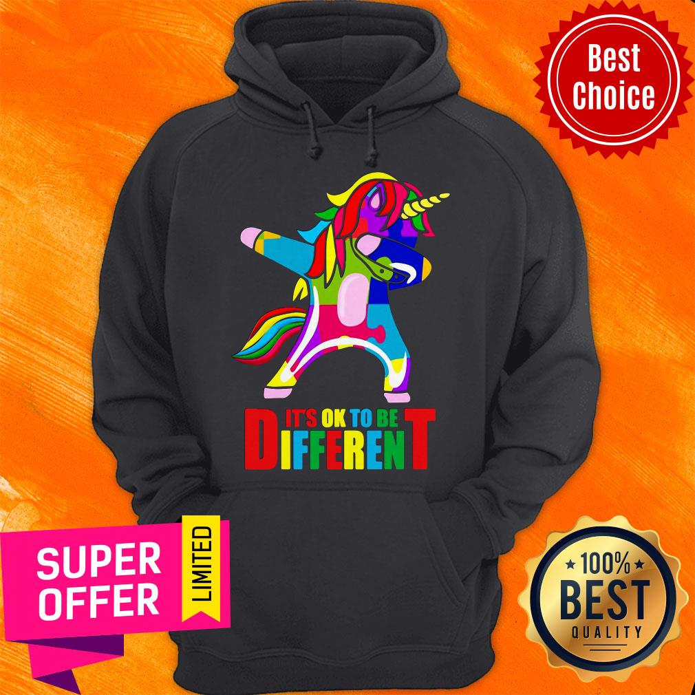 Awesome Autism Unicorn It’s Ok To Be Different Shirt - Image 3