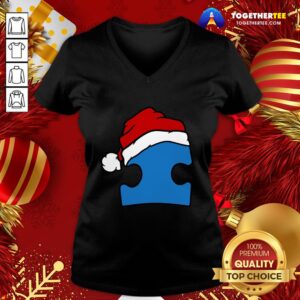 Alternative view of Original Santa Autism Christmas Shirt