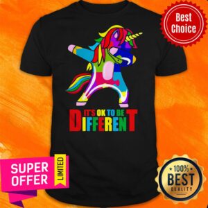 Awesome Autism Unicorn It’s Ok To Be Different Shirt