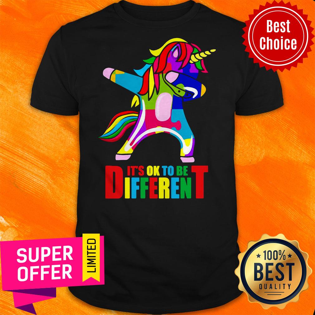 Awesome Autism Unicorn It’s Ok To Be Different Shirt
