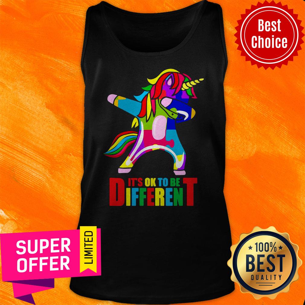 Awesome Autism Unicorn It’s Ok To Be Different Shirt - Image 5