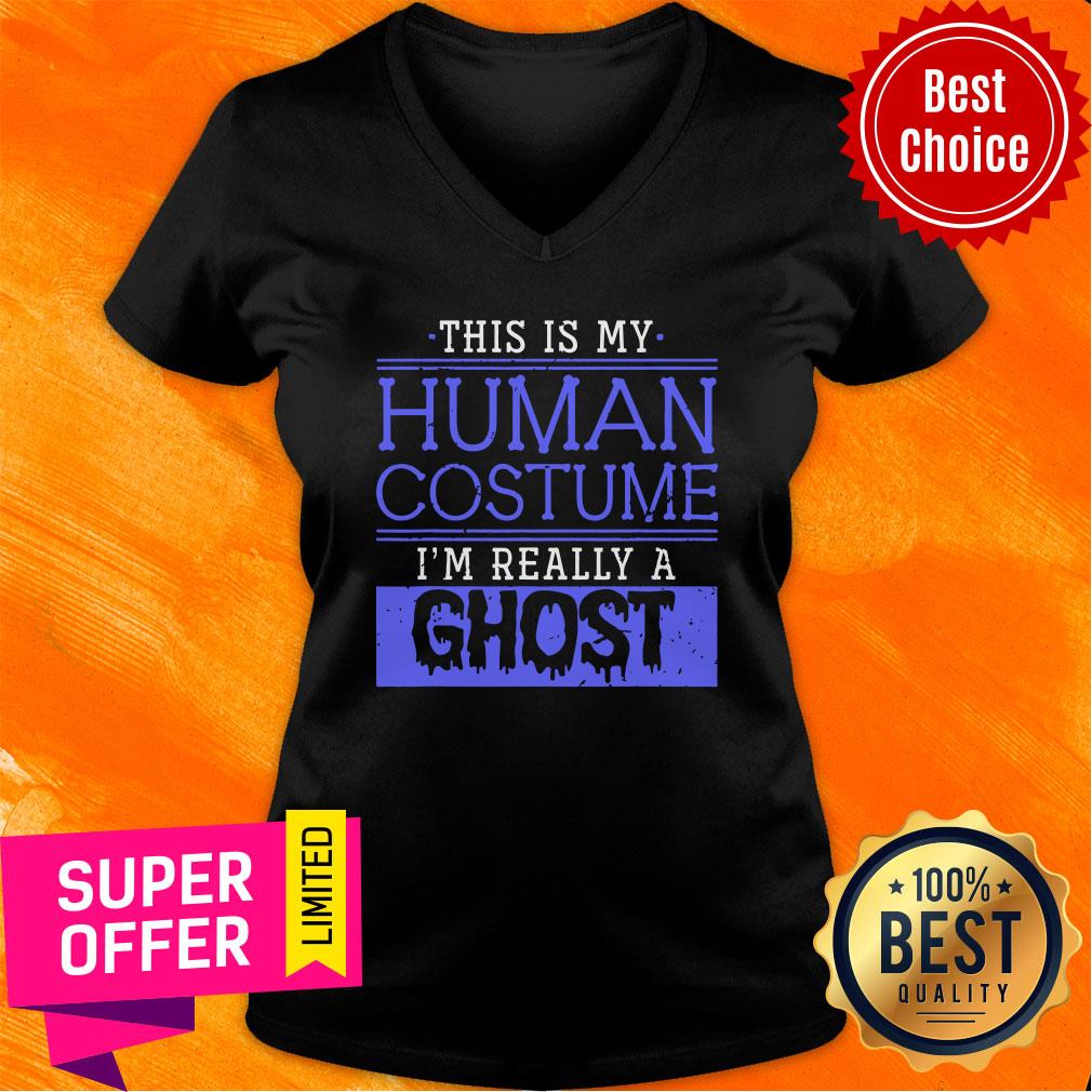 This Is My Human Costume I'm Really A Ghost Shirt - Image 3