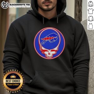 Alternative view of Top NFL Buffalow Bills Grateful Dead Stealie T-Shirt