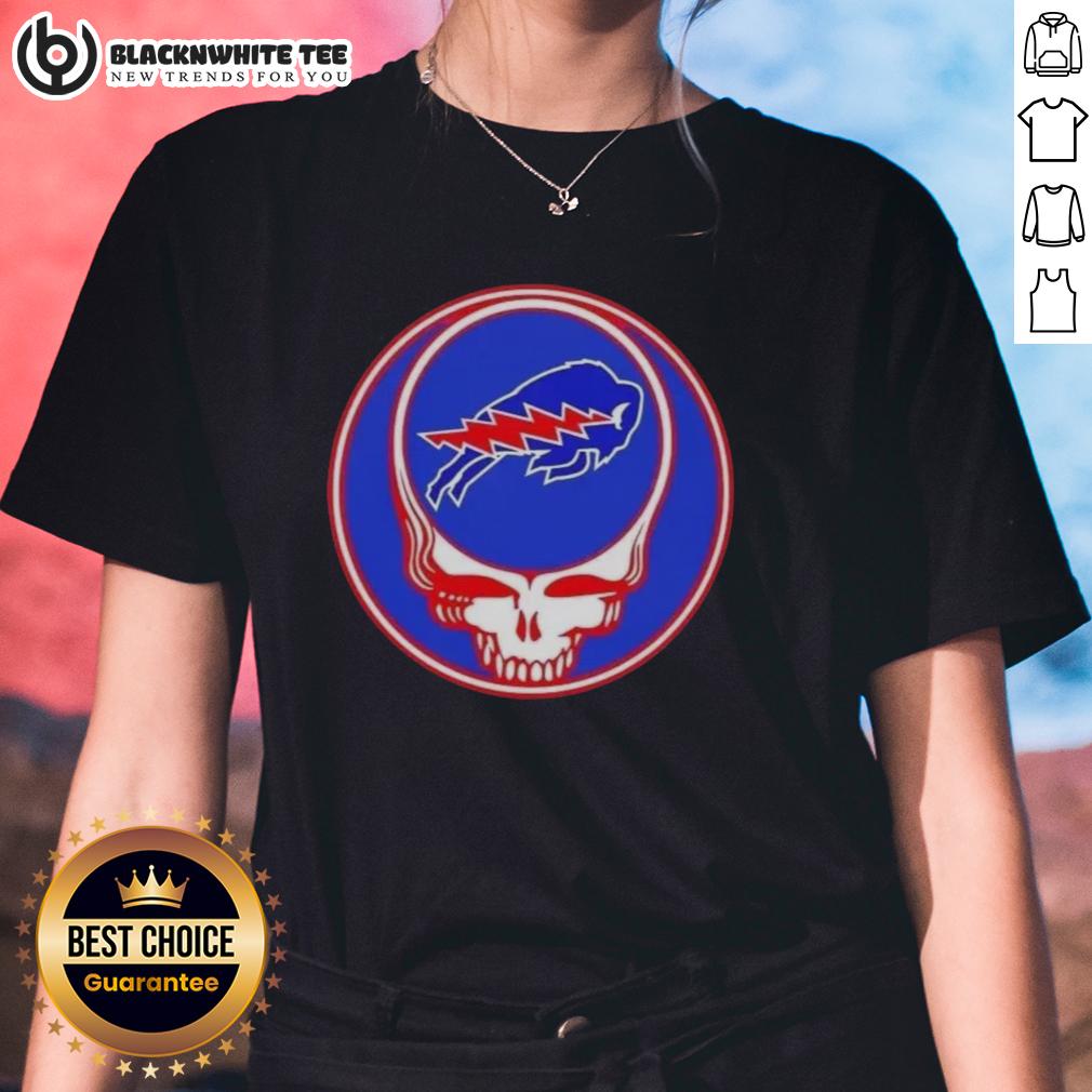 Top NFL Buffalow Bills Grateful Dead Stealie T-Shirt - Image 3