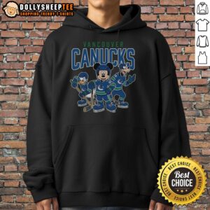 Alternative view of Pretty Vancouver Canucks Disney Team Ice Hockey T-Shirt