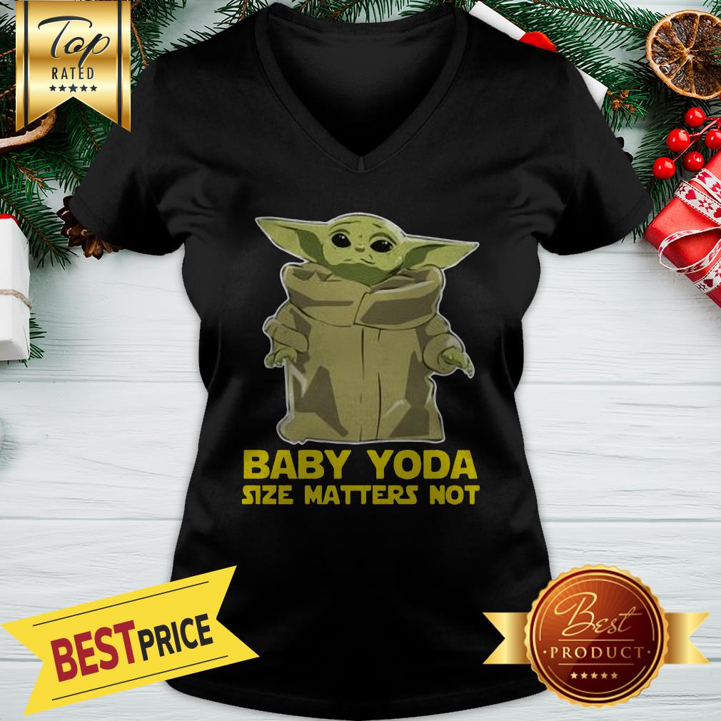 Size Matters Not Baby Yoda The Mandalorian Shirt Xmas 2020 Shirt - Image 2