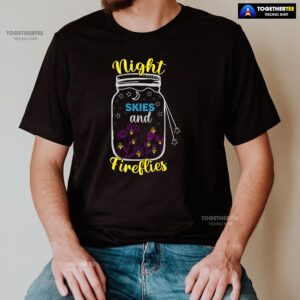 Alternative view of Night Skies And Fireflies Camping T-Shirt