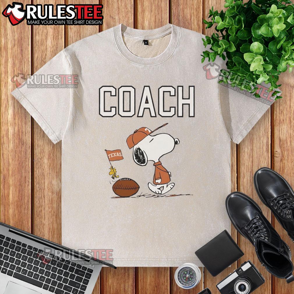 Good Snoopy Coach Texas Longhorns Football T-Shirt - Image 6