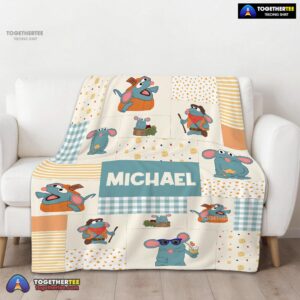 Alternative view of Official Nice Ratatouille Tutter Mood Patchwork Blanket Fleece Customized Blanket