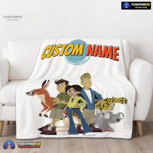 Alternative view of Official Nice Wild Kratts Characters Blanket Fleece Customized Blanket