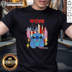 Pretty Stitch Like CVS Pharmacy USA Flag T-Shirt