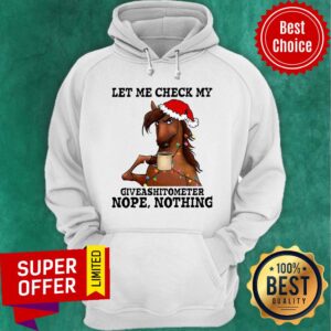 Alternative view of Official Horse Let Me Check My Giveashitometer Nope Nothing Shirt