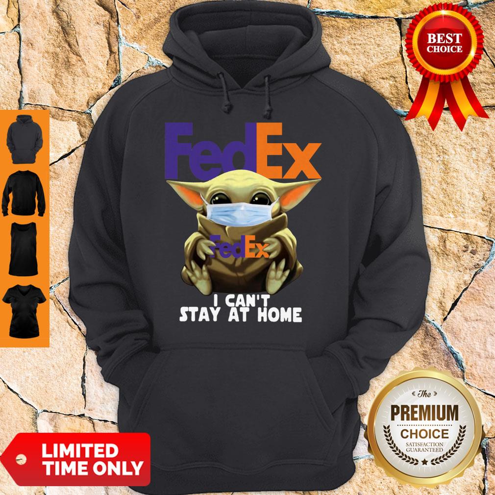 Star Wars Baby Yoda Face Mask Hug FedEx I Can’t Stay At Home Shirt - Image 3