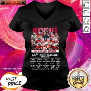 Alternative view of Hot Ohio State Buckeyes 130th Anniversary Thank You For The Memories Signature Shirt