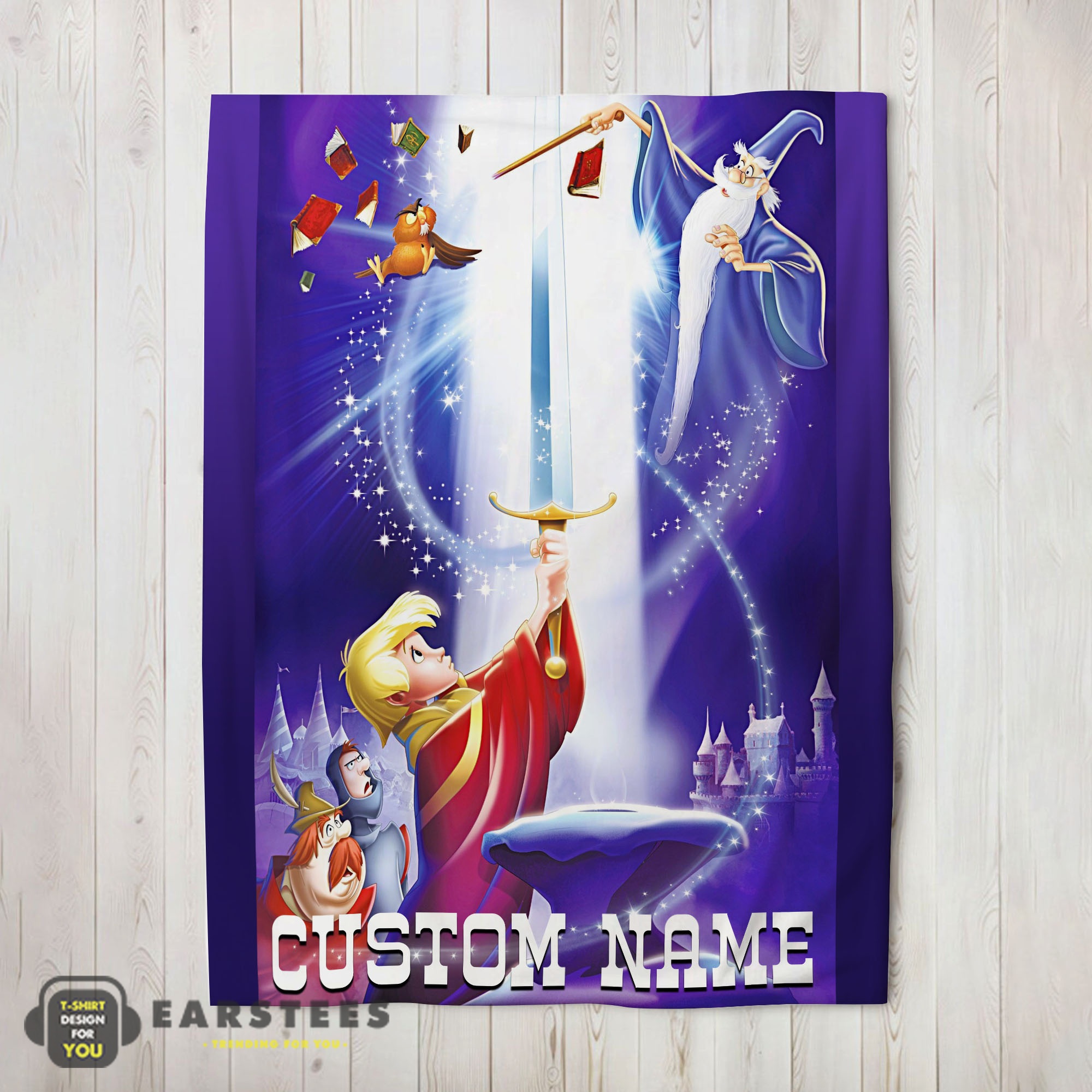 Good Disney The Sword In The Stone Legendary Blanket Fleece Customized Blanket