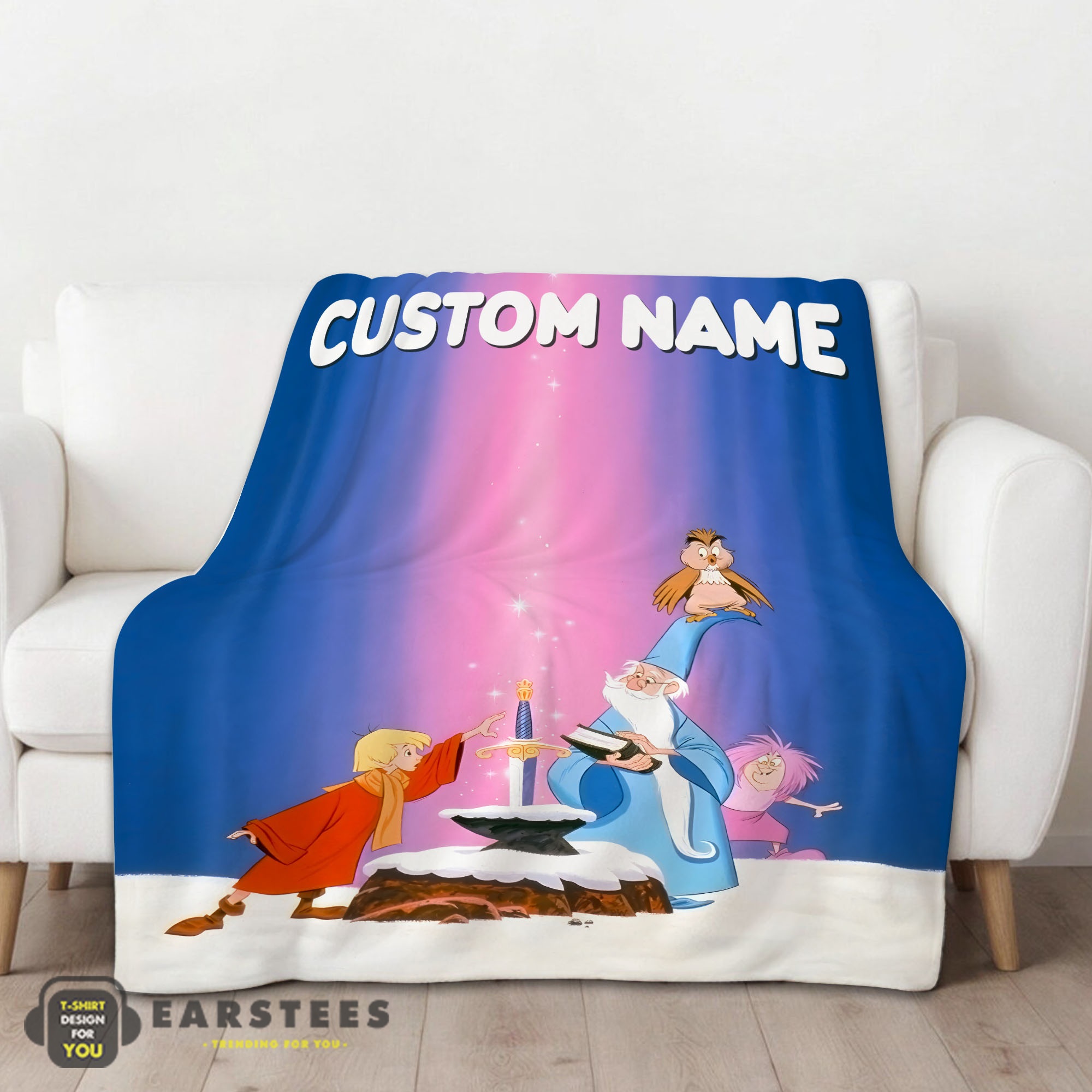 Good Disney The Sword In The Stone Magic And Wonder Blanket Fleece Customized Blanket - Image 2