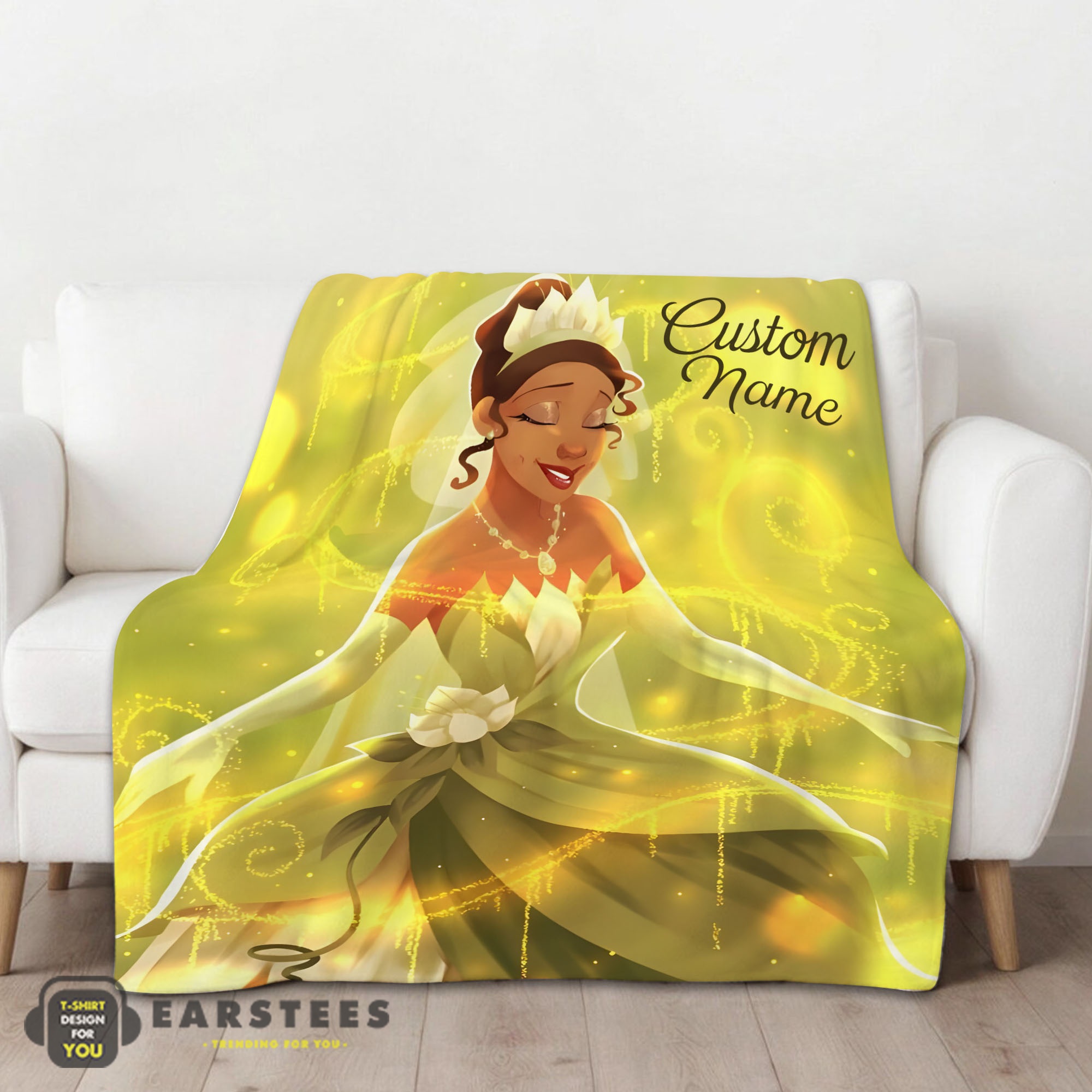 Good Disney Tiana Princess The Princess and the Frog Blanket Fleece Customized Blanket - Image 2