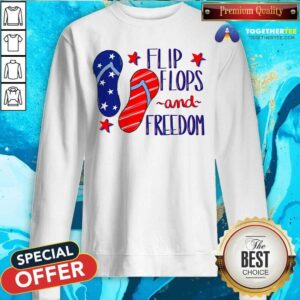 Alternative view of Flip Flops And Freedom CNA Off Duty Shirt