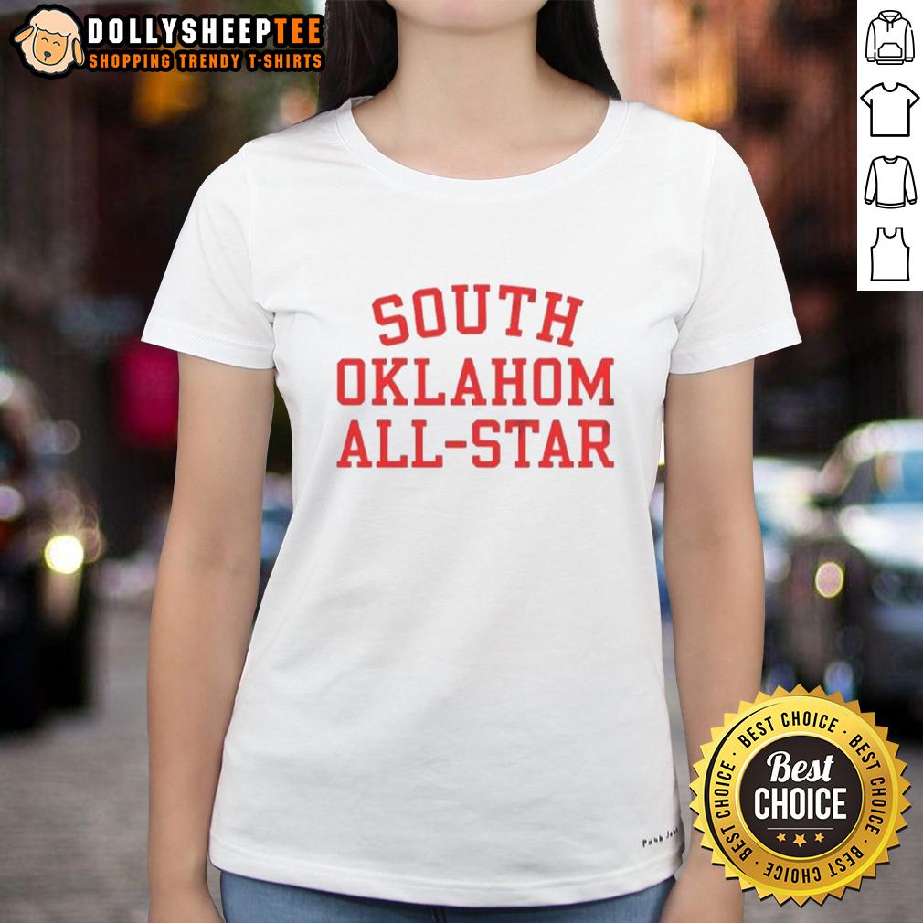 Good South Oklahoma All Stars Letter T-Shirt - Image 3
