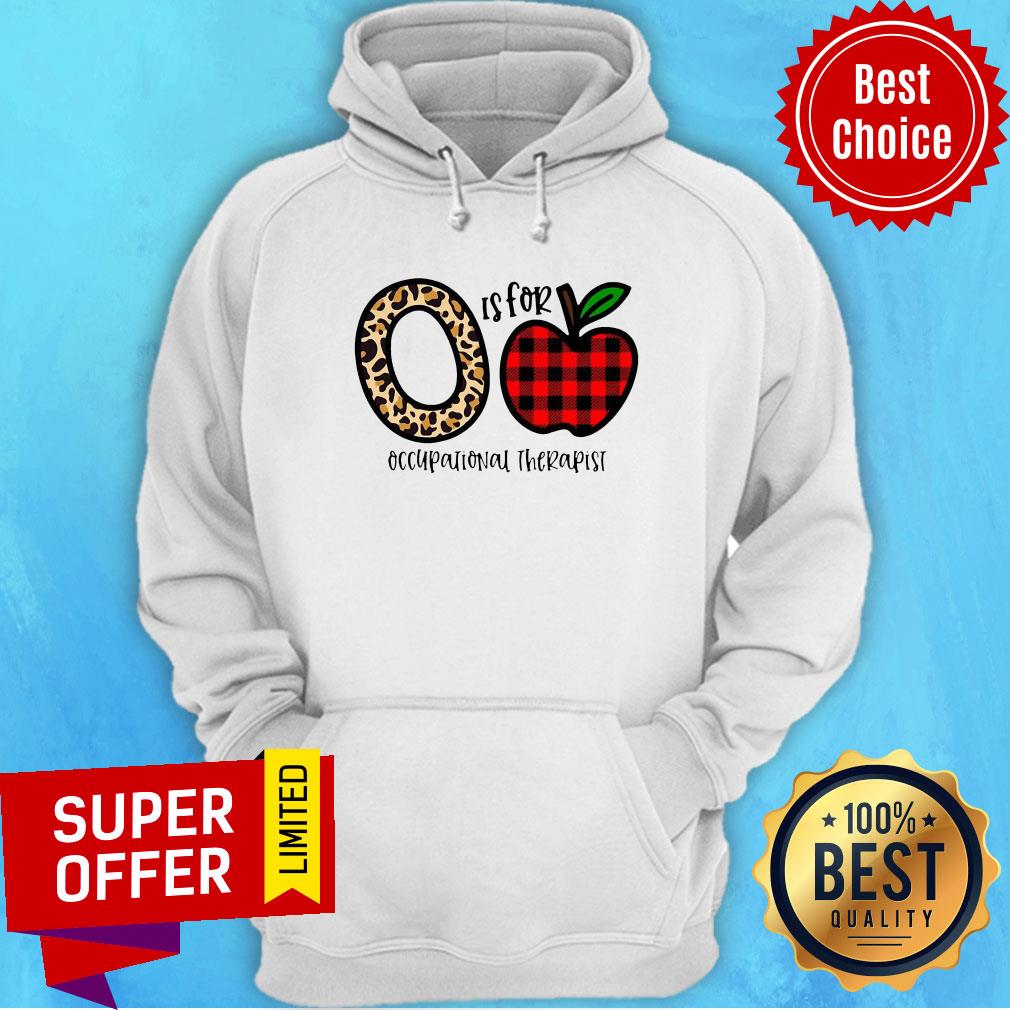 O Leopard Is For Teacher Occupational Therapist Apple Shirt - Image 3