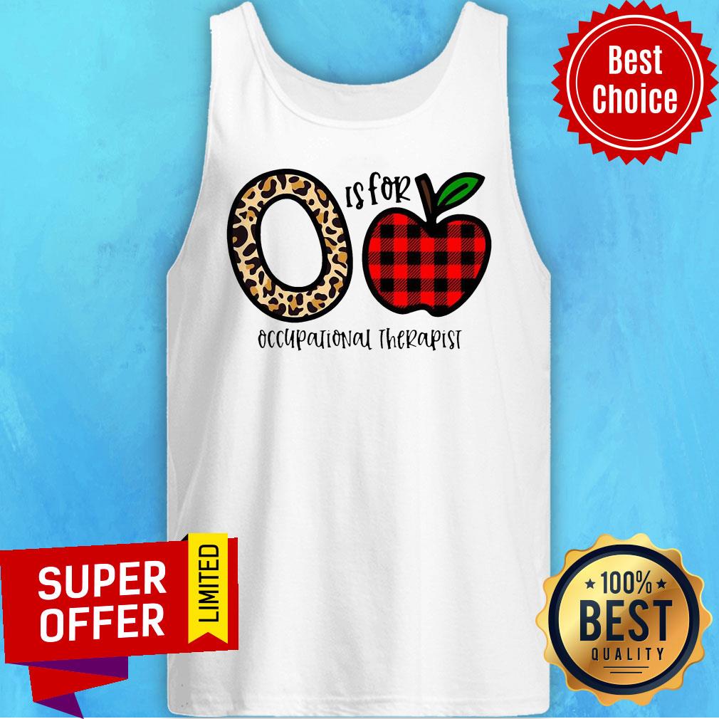 O Leopard Is For Teacher Occupational Therapist Apple Shirt - Image 5