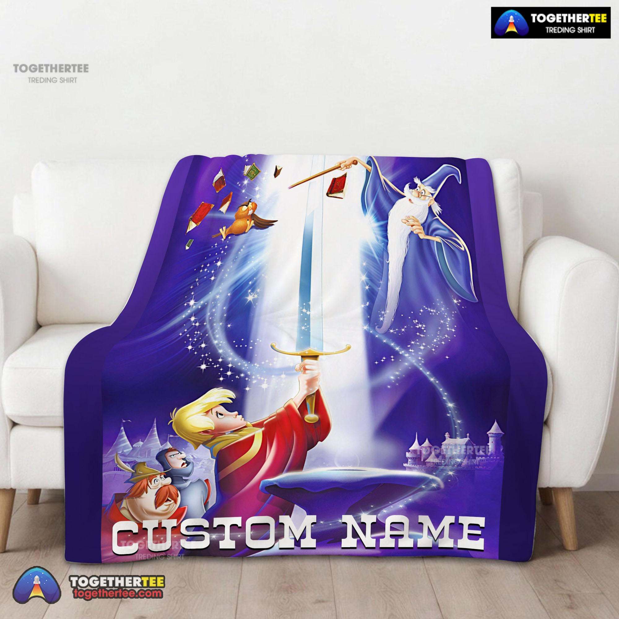 Official Disney The Sword In The Stone Legendary Blanket Fleece Customized Blanket - Image 2