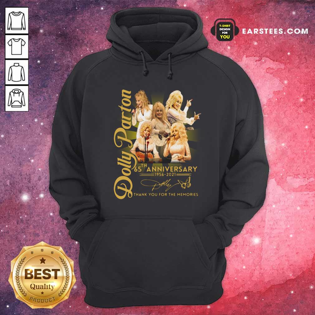 Good Dolly Parton 65th Anniversary 1956 2021 Thank You For The Memories Signature Shirt - Image 2