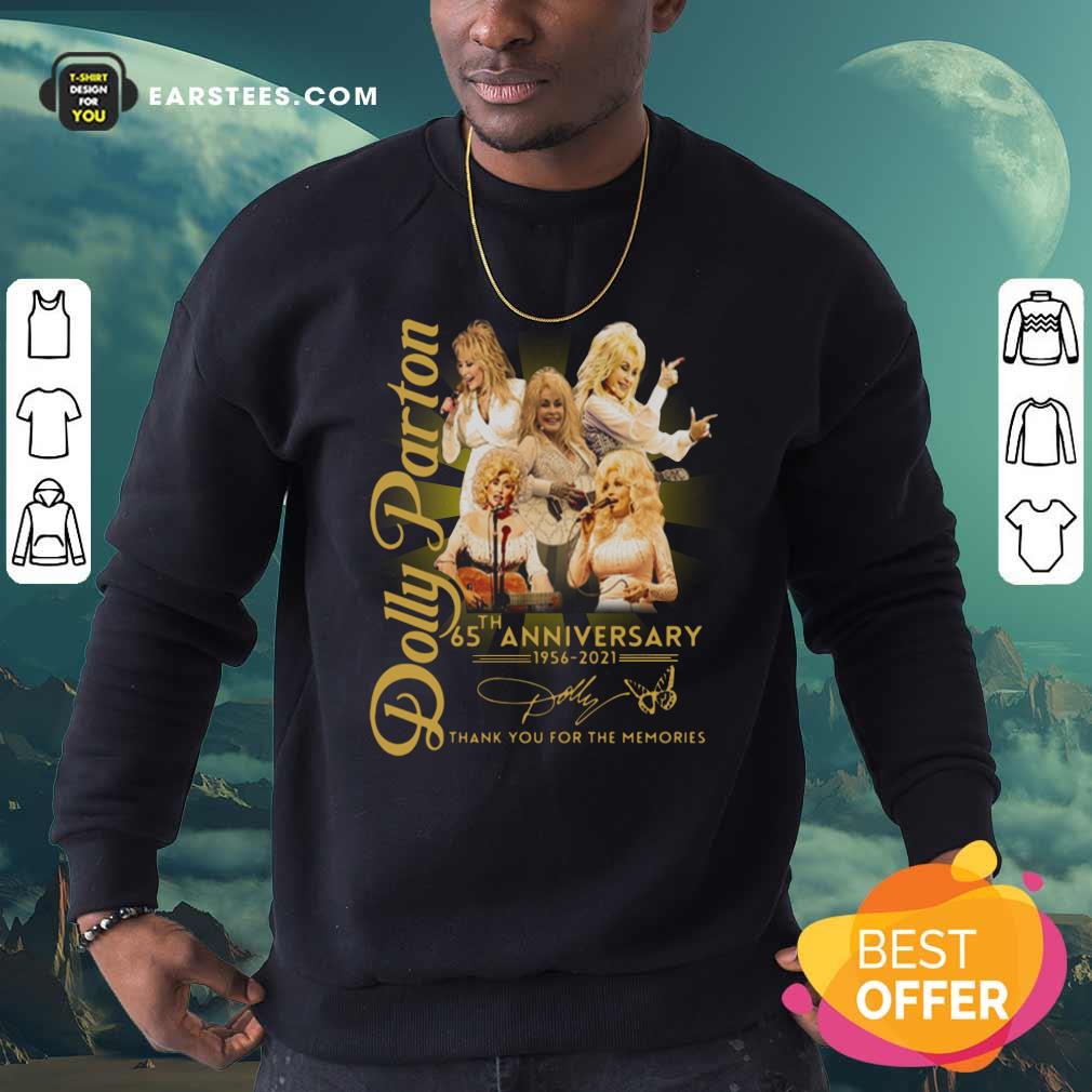 Good Dolly Parton 65th Anniversary 1956 2021 Thank You For The Memories Signature Shirt - Image 5