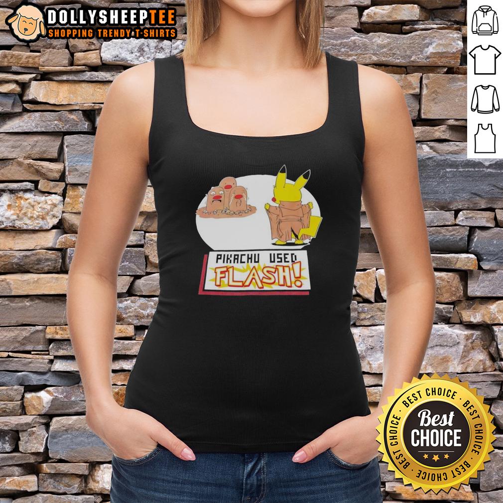 Nice Pikachu Used Flash Graphic T-Shirt - Image 4