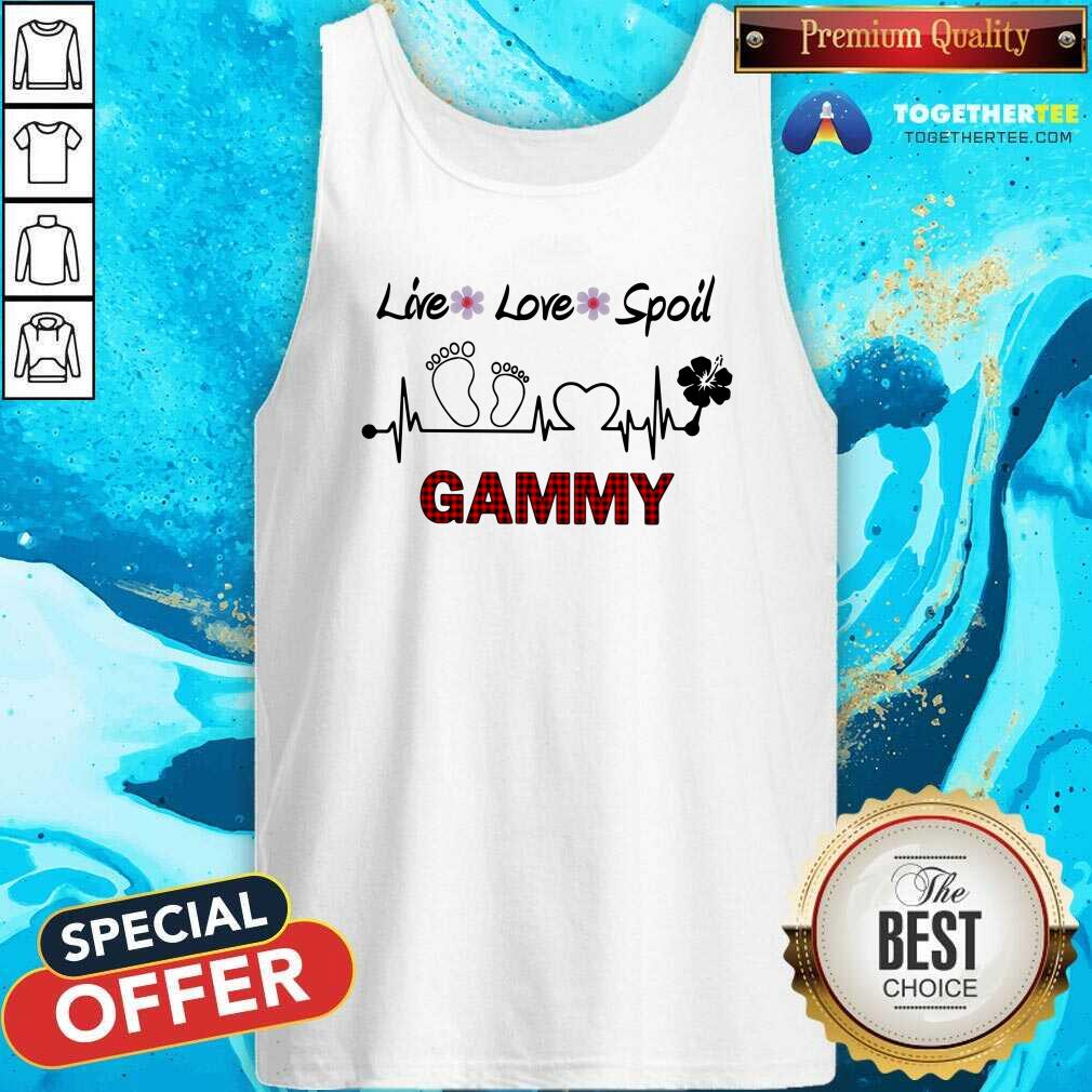 Cute Live Love Spoil Gammy Heartbeat Shirt - Image 4