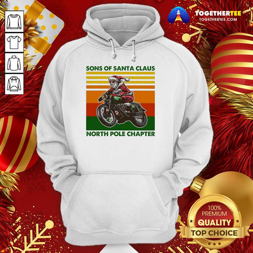 Official Sons Of Santa Claus North Pole Chapter Vintage Shirt - Image 5
