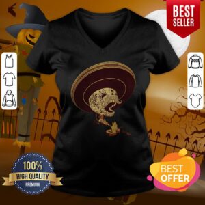Alternative view of Sugar Skull Monterrey Fire Day Of The Dead Dia De Muertos Shirt