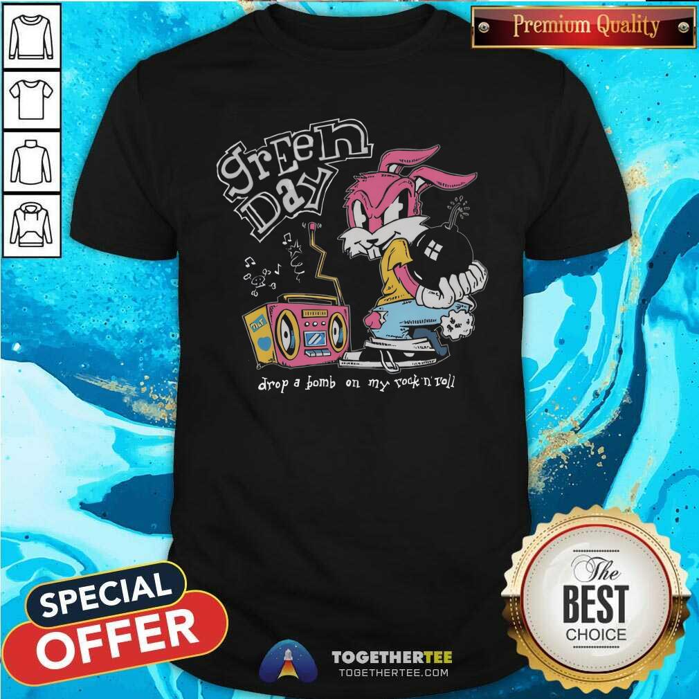 Top Rock Roll Repeat Forever Green Day Corvette Bunny T-Shirt