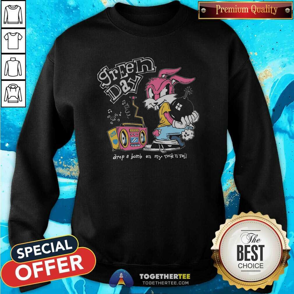 Top Rock Roll Repeat Forever Green Day Corvette Bunny T-Shirt - Image 4