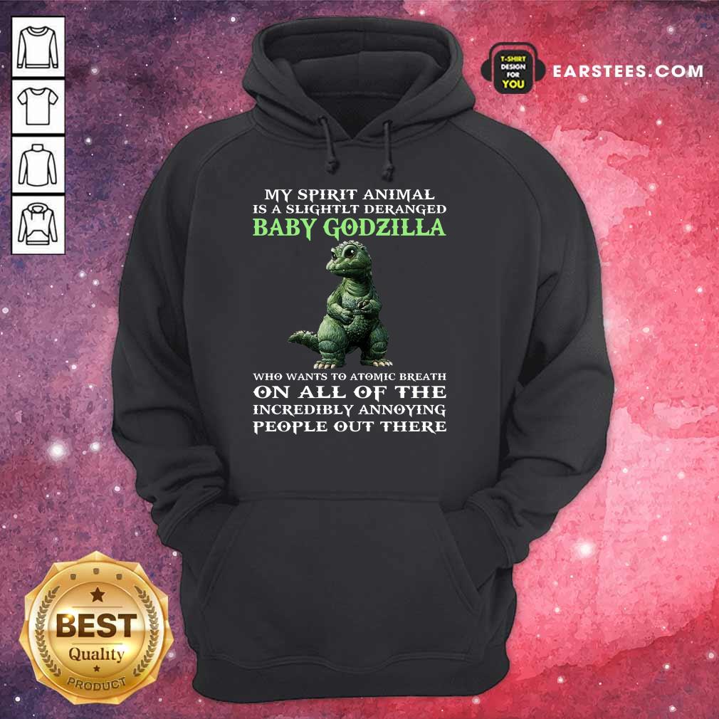 Hot My Spirit Animal Baby Godzilla Shirt - Image 4