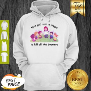 Alternative view of Official Then God Sent A Plague To Kill All The Bombers Shirt