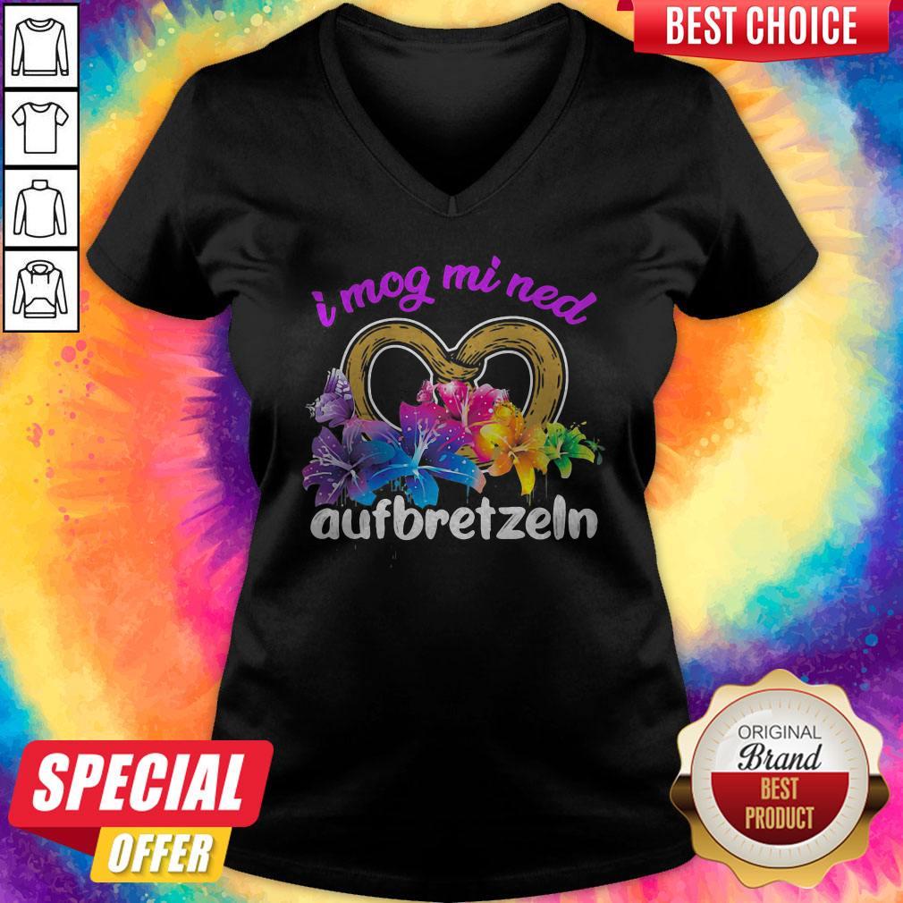 Funny I Mog Mi Ned Aufbretzeln Heart Flower Shirt - Image 4