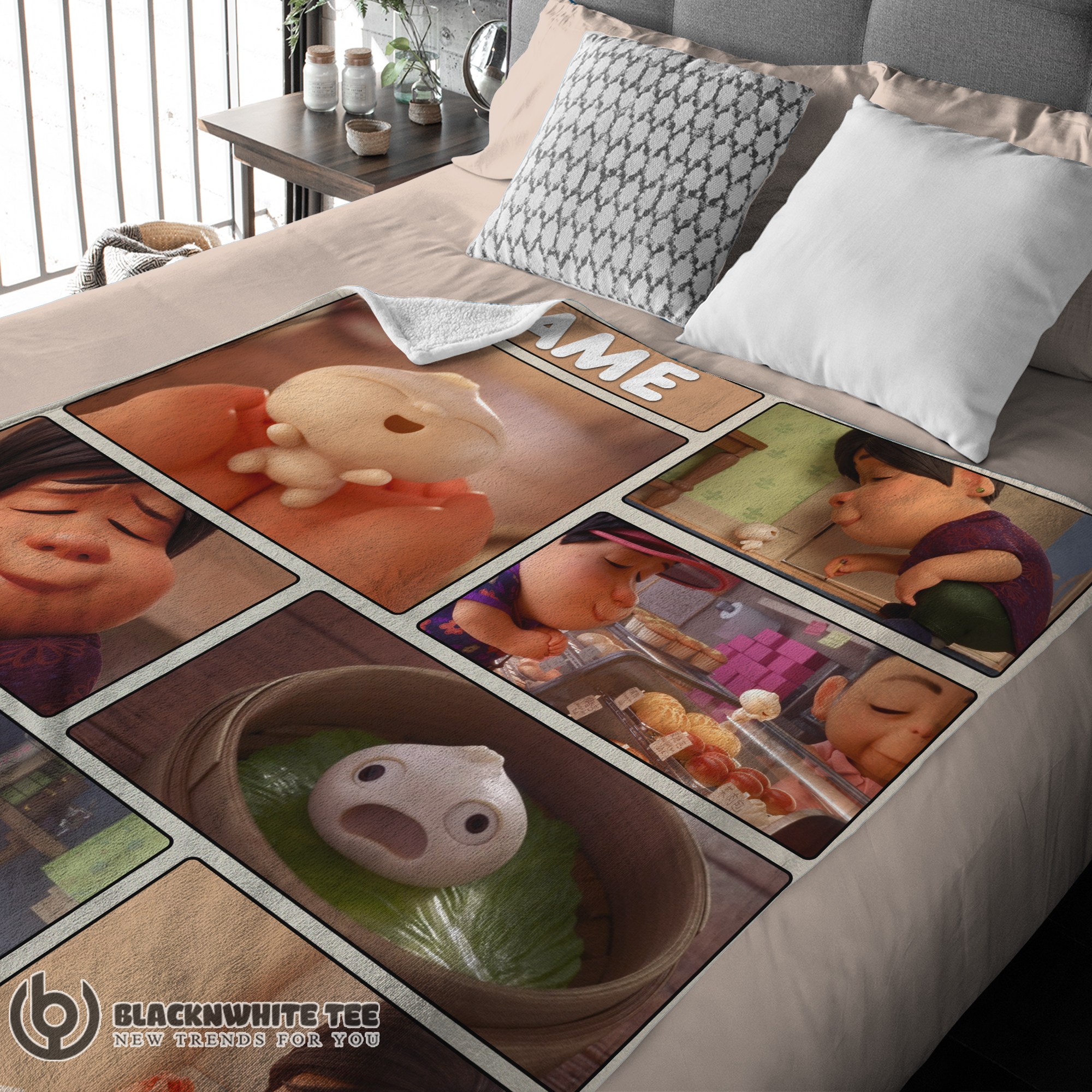Cute Good Disney Bao Pixar Short Film Blanket Fleece Customized Blanket - Image 3