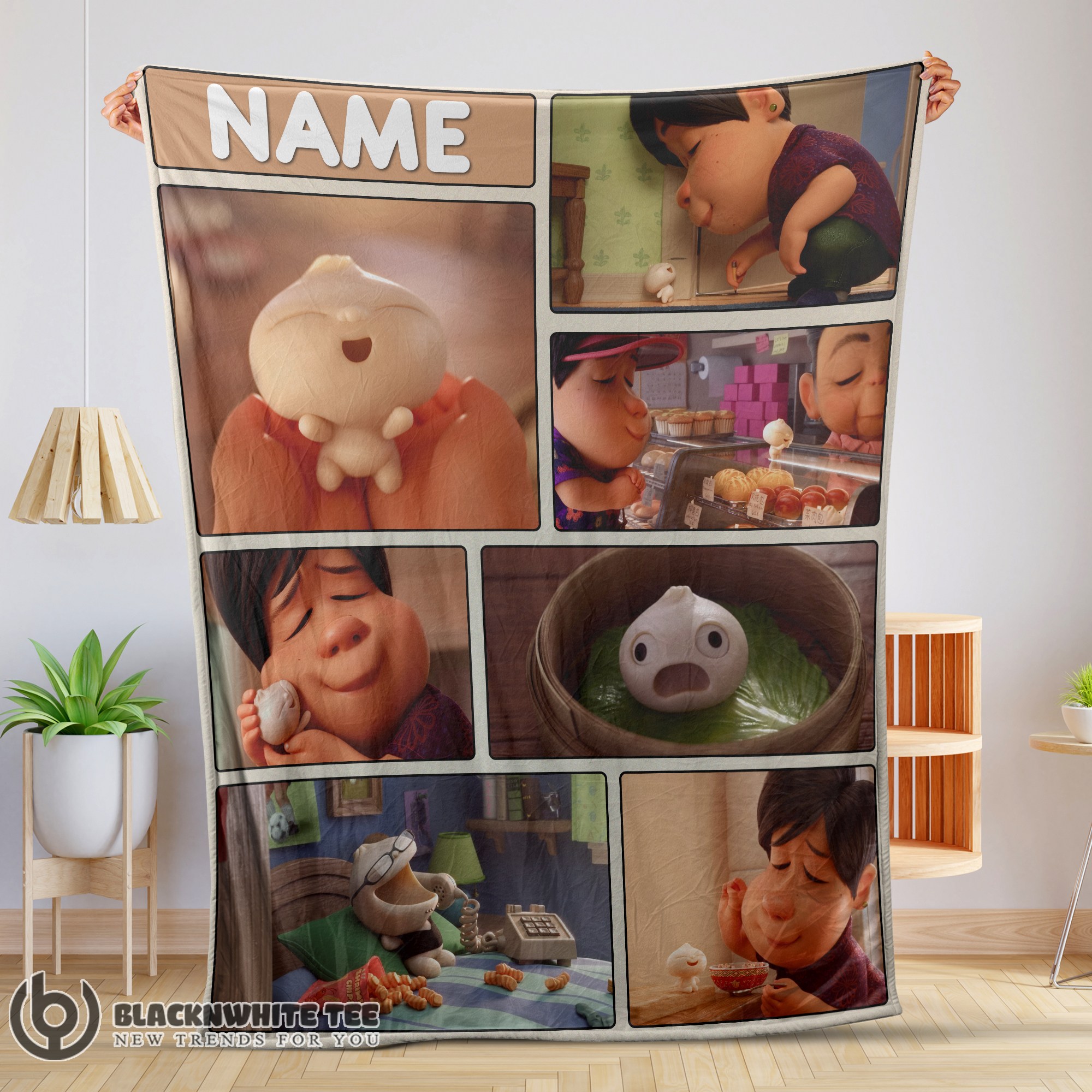 Cute Good Disney Bao Pixar Short Film Blanket Fleece Customized Blanket