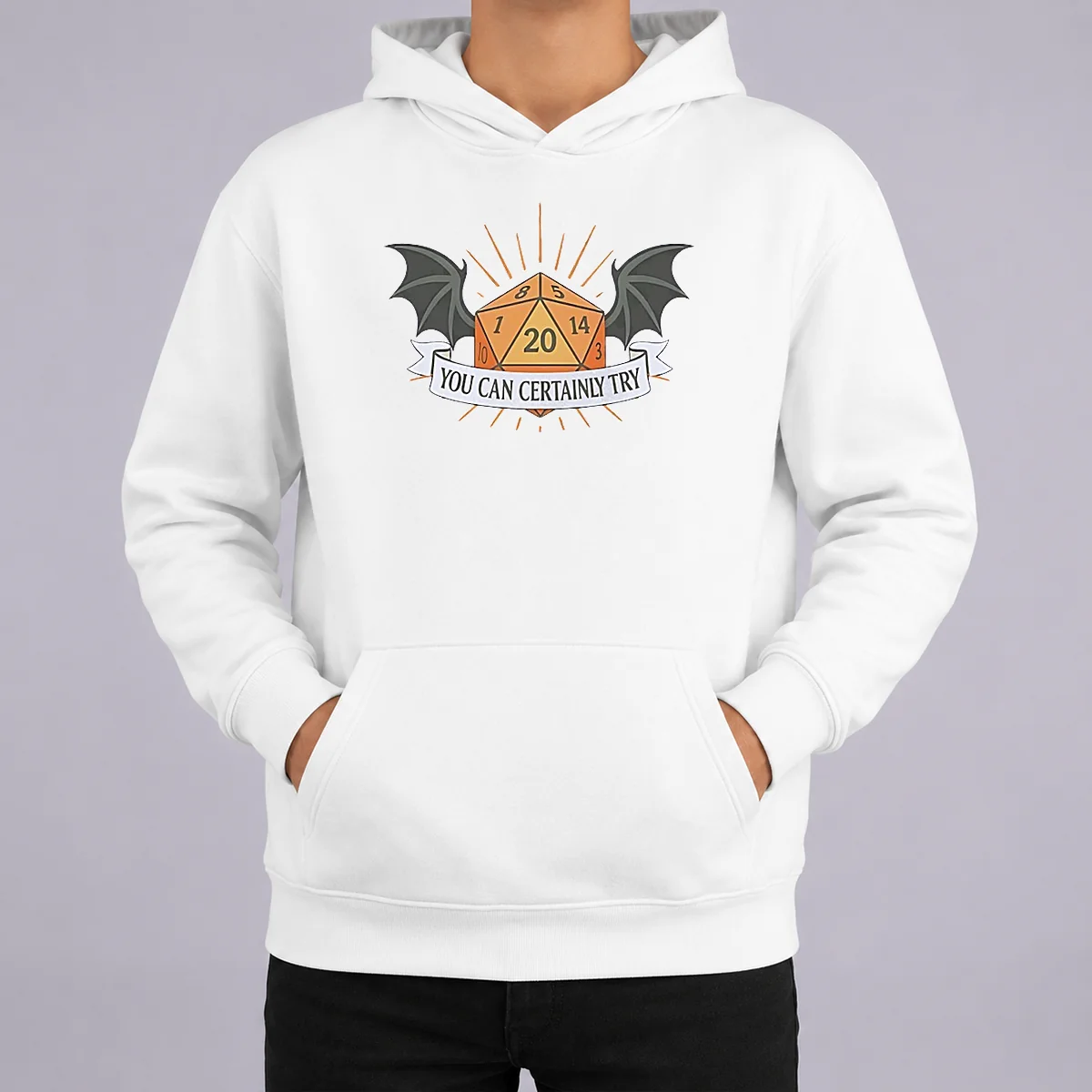 Hot You Can Certainly Try D20 Dice With Wings Shirt - Image 5