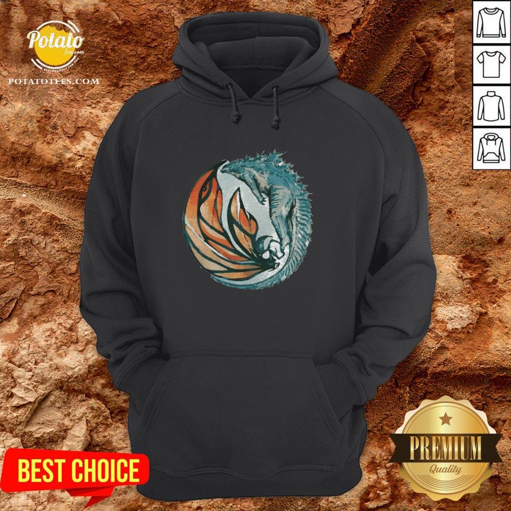 Perfect Godzilla King And Queen Yin And Yang Shirt - Image 5