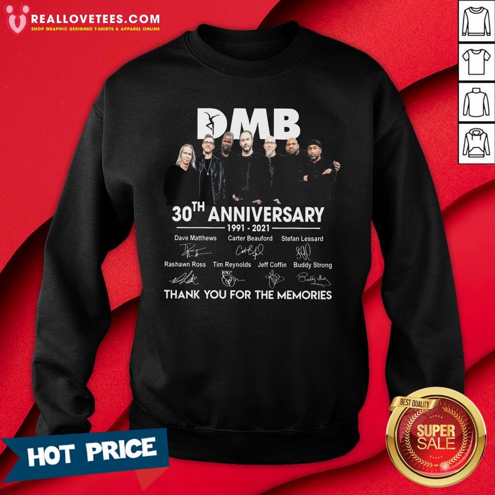 Vip DMB 30th Anniversary 1991 2021 Thank You For The Memories Signatures Shirt - Image 3