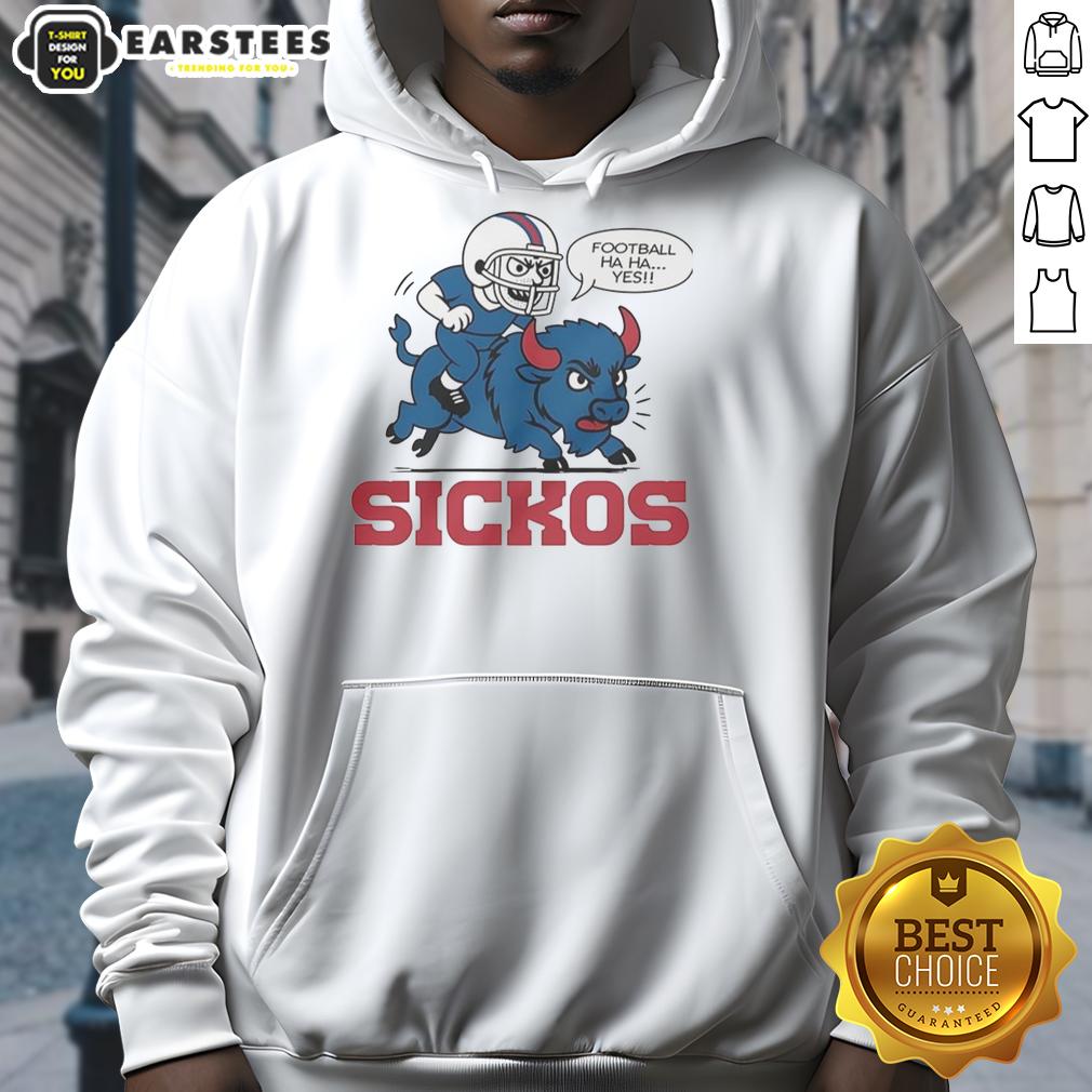 Nice Buffalo Bills NFL Sickos Football Haha Yes Cartoon T-Shirt - Image 2