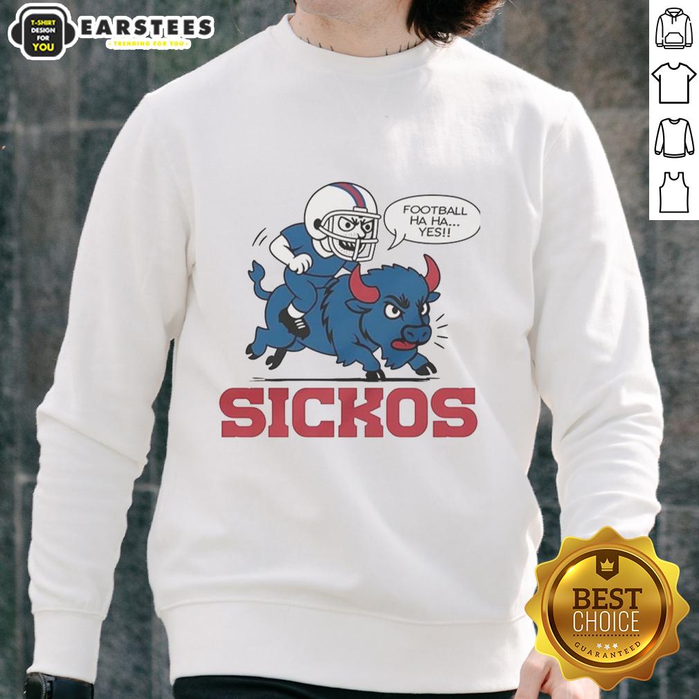 Nice Buffalo Bills NFL Sickos Football Haha Yes Cartoon T-Shirt - Image 5